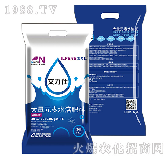 改善品質,長效!以色列艾力仕“大量元素水溶肥料”!