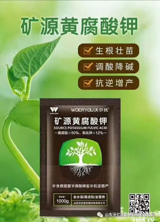 什么是礦源黃腐酸鉀？礦源黃腐酸鉀作用功效！
