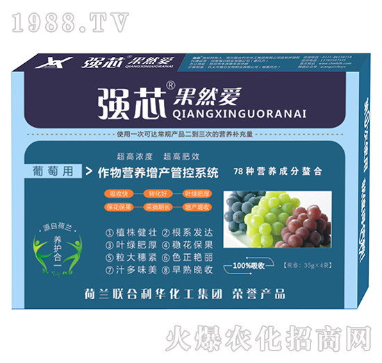 葡萄用強芯果然愛葉面肥-強芯國際