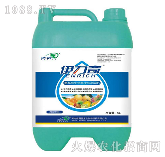 果樹專用氨基酸生物菌沖施滴灌肥-伊力奇-科德寶