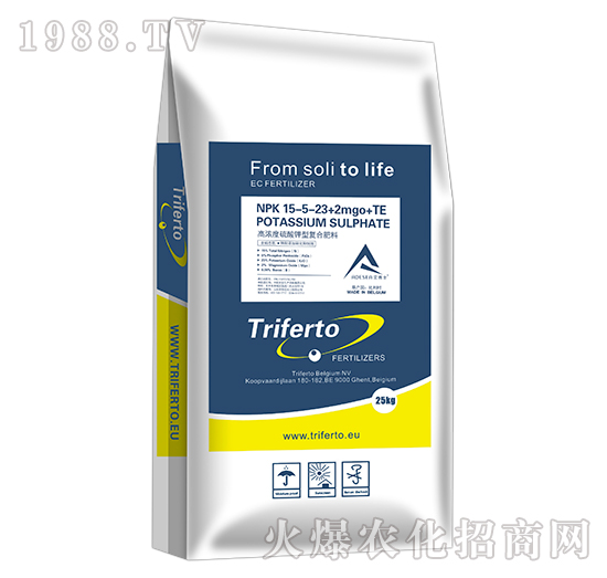 高濃度硫酸鉀型復合肥料-15-5-23+2MgO+TE-壯錦