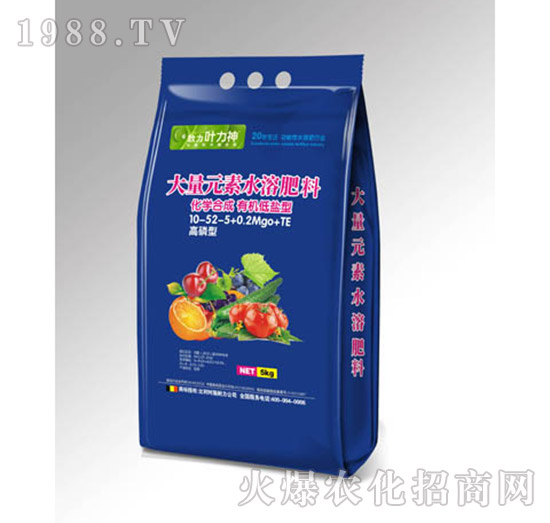 高磷型大量元素水溶肥料10-52-5+0.2MgO+TE-施耐力