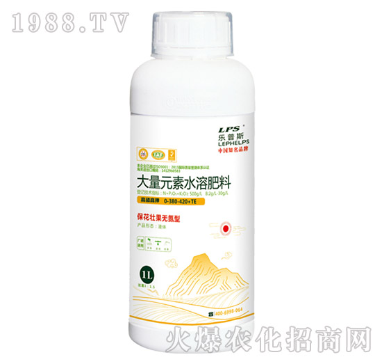 高磷高鉀大量元素水溶肥料0-380-420+TE樂普施-嘉樂肥業(yè)