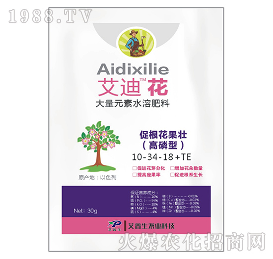 30g����Ԫ��ˮ�ܷ���10-34-18+TE-���ϻ�-������