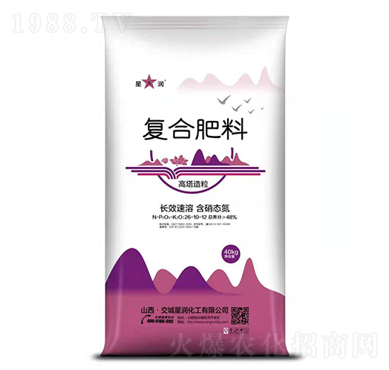 高塔造粒復合肥料26-10-12-星潤化工