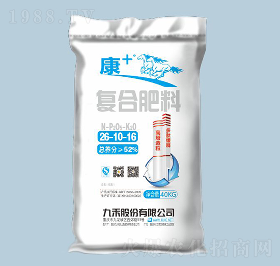 高塔造粒復(fù)合肥料26-10-16-九禾-農(nóng)之友