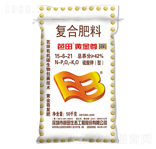 硫酸鉀型復合肥料15-6-21-芭田·黃金尊-農(nóng)之友