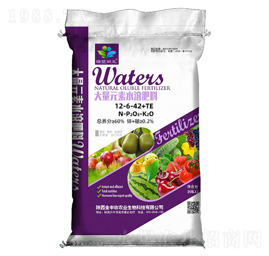 大量元素水溶肥料12-6-42+TE-金豐收