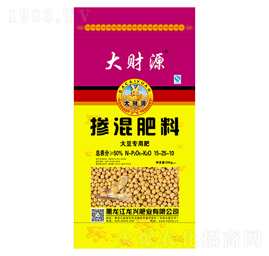 大豆專用摻混肥料15-25-10-大財(cái)源-龍興肥業(yè)