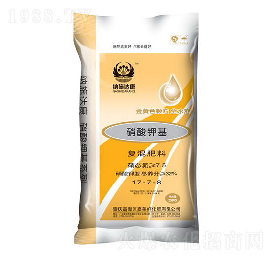 硝酸鉀基復混肥料17-7-8-納施達康-嘉美好