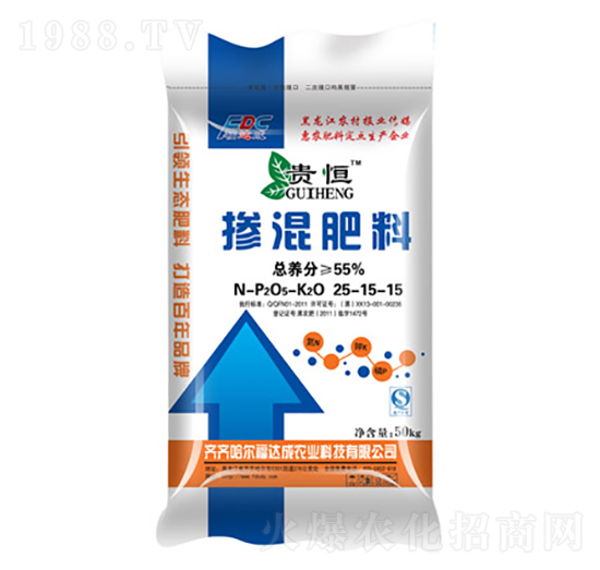 50kg摻混肥料25-15-15-貴恒-福達成