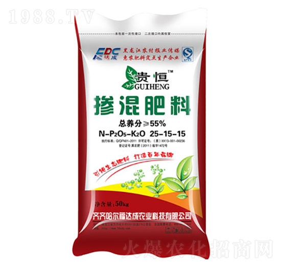 55%摻混肥25-15-15-貴恒-福達成