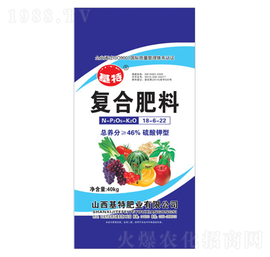 硫酸鉀型復合肥料18-6-22-基特肥業(yè)