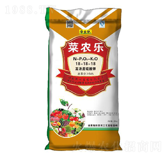 蔬菜經(jīng)濟(jì)作物硫酸鉀功能肥18-18-18-菜農(nóng)樂(lè)-帝益肥