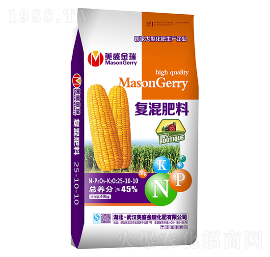 40kg復(fù)混肥料25-10-10-美盛金瑞