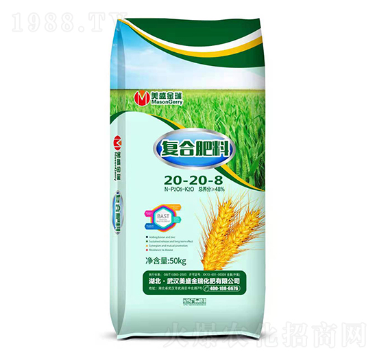 小麥專(zhuān)用復(fù)合肥料20-20-8-美盛金瑞