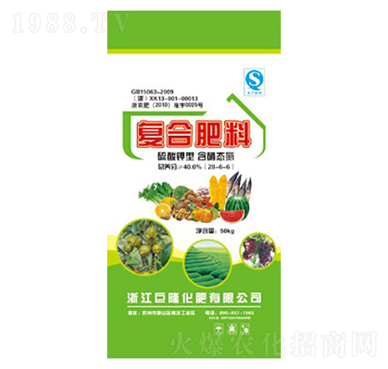 硫酸鉀型復(fù)合肥料28-6-6-巨龍肥業(yè)