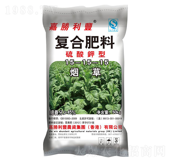 硫酸鉀型復(fù)合肥料15-15-15-施特佳