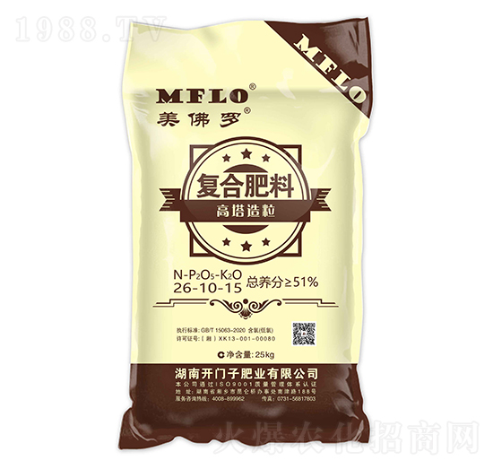 高塔造粒復合肥料26-10-15-美佛羅-開門子