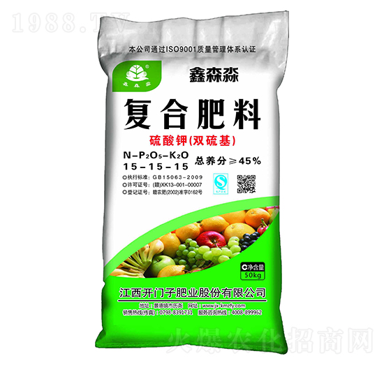 硫酸鉀復(fù)合肥料15-15-15-鑫森淼-開門子