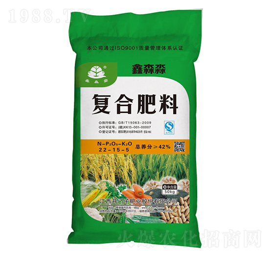 氯基復(fù)合肥料22-15-5-鑫森淼-開(kāi)門(mén)子