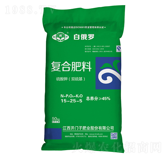 硫酸鉀復(fù)合肥料15-25-5-白俄羅-開(kāi)門子