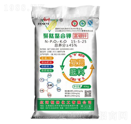 聚肽螯合鉀復(fù)混肥-恒林化工