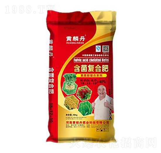 40kg含菌復(fù)合肥料18-12-10-黃磷丹