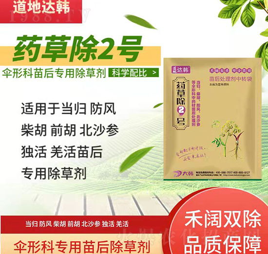 傘形科除草劑-傘形科苗后-傘形科專用-藥草除2號(hào)-大韓