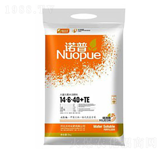 大量元素水溶肥料14-6-40+TE-諾普-沃豐化肥