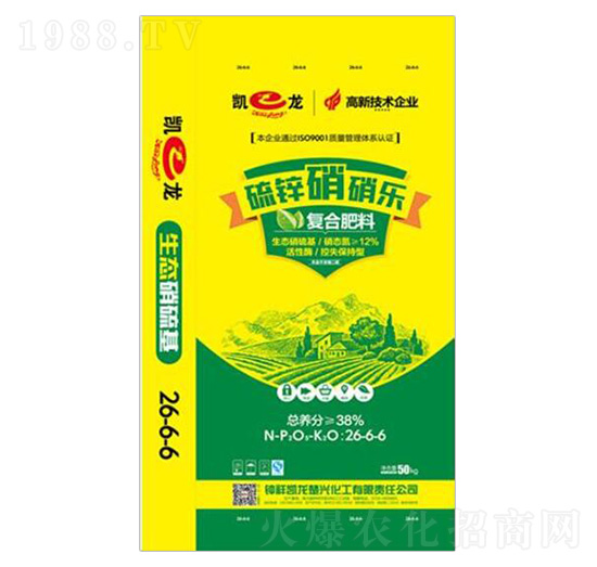 高塔硝硫基復合肥料26-6-6-硫鋅硝硝樂-凱龍化工