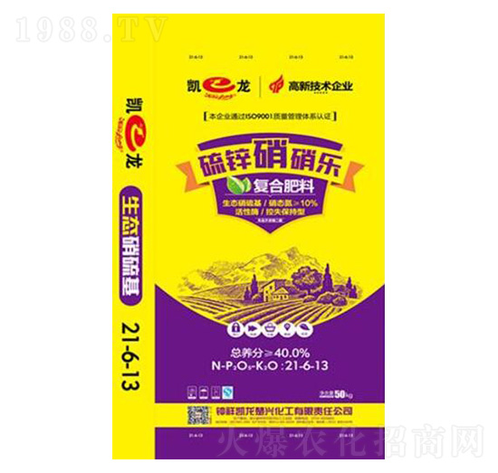 高塔硝硫基復(fù)合肥料21-6-13-硫鋅硝硝樂(lè)-凱龍化工