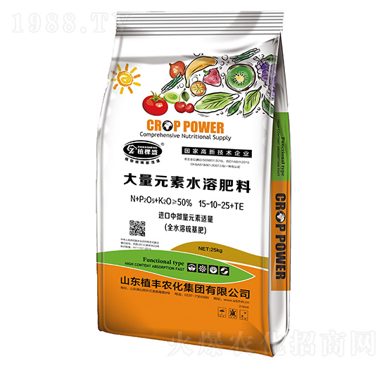 25kg大量元素水溶肥料15-10-25+TE-植棵盛-植豐農(nóng)化