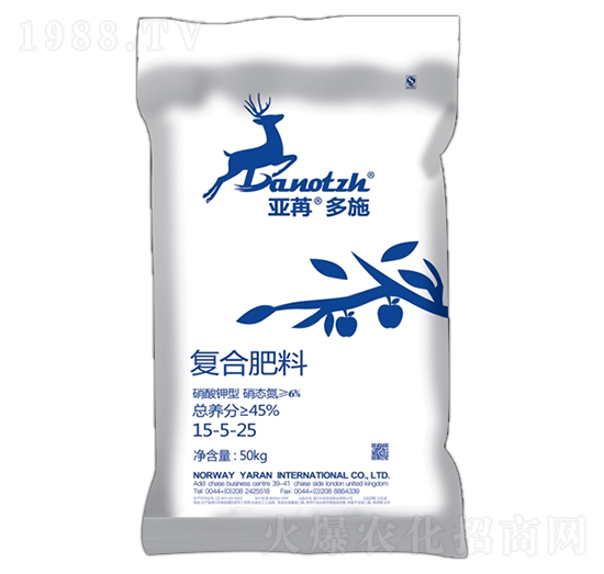 復(fù)合肥料15-5-25 亞苒多施 亞苒國際
