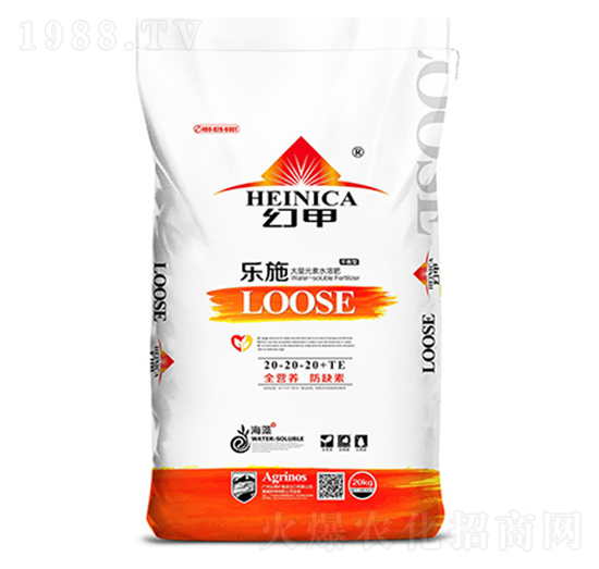 大量元素水溶肥20-20-20+TE-樂施-云圖礦能