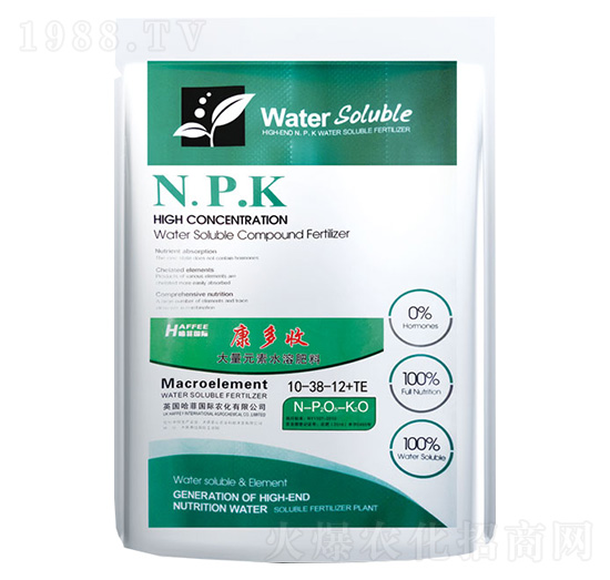大量元素水溶肥料10-38-12+TE-康多收-七竣州