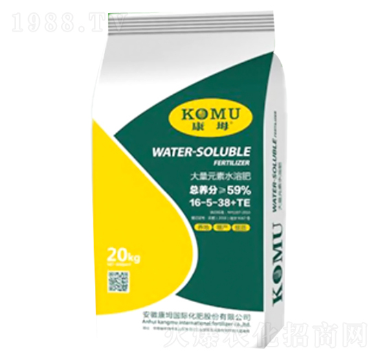 大量元素水溶肥16-5-38+TE-康坶