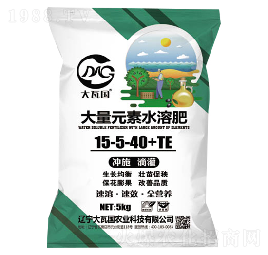 大量元素水溶肥15-5-40+TE-大瓦國農(nóng)業(yè)