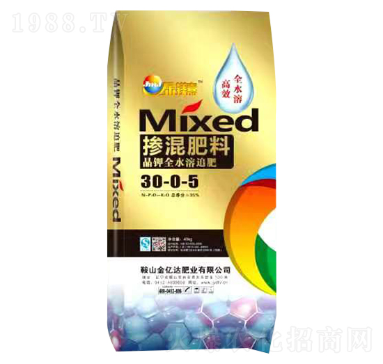 摻混肥料30-0-5-晶鉀全水溶追肥-金億達肥業(yè)