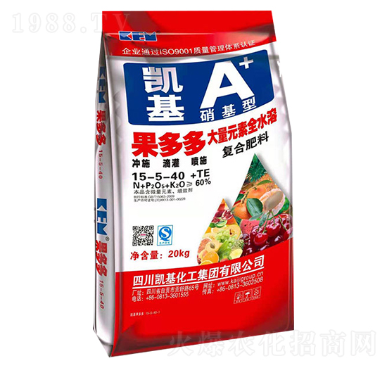 果多多大量元素全水溶15-5-40+TE-凱基