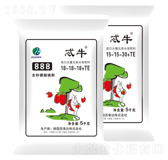 含檸檬酸磷酐大量元素水溶肥料-忒牛-華墾