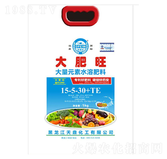 大量元素水溶肥15-5-30+TE-大肥旺-天鼎