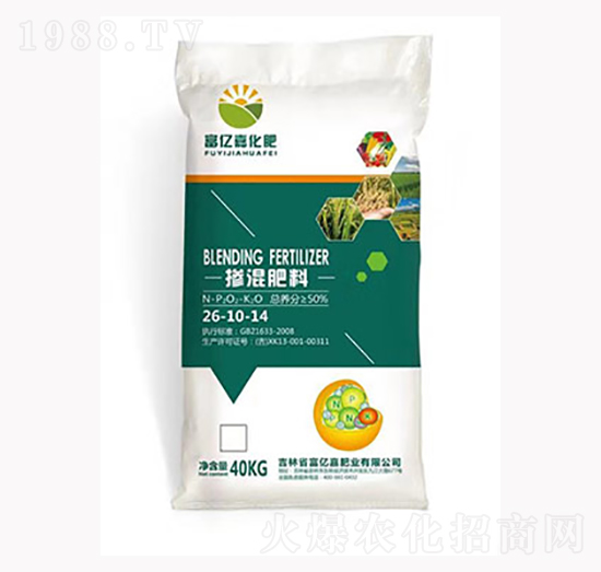 袋裝摻混肥料26-10-14-富億嘉