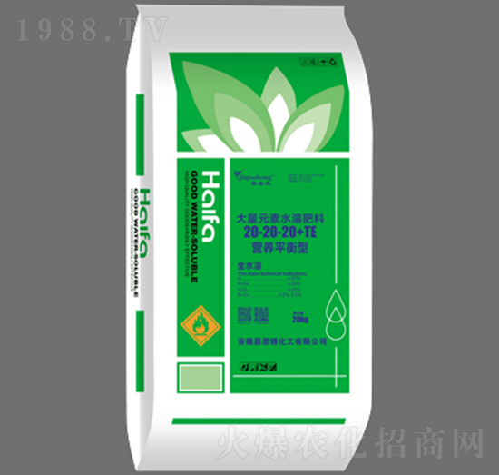 20kg營養(yǎng)平衡型大量元素水溶肥20-20-20+TE-嘉普生-嘉思頓