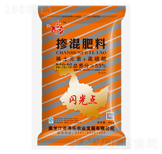 53%免追摻混肥料26-15-12-閃光點(diǎn)-澤樂