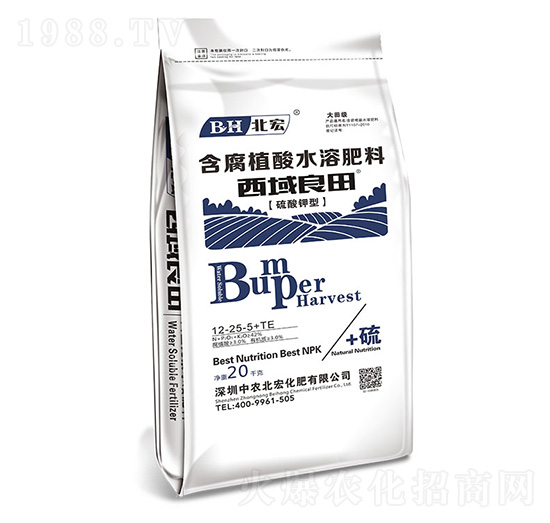 含腐植酸水溶肥料12-25-5+TE-西域良田（藍）-北宏