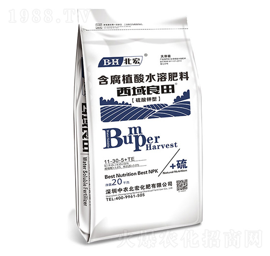 含腐植酸水溶肥料11-30-5+TE-西域良田（藍）-北宏