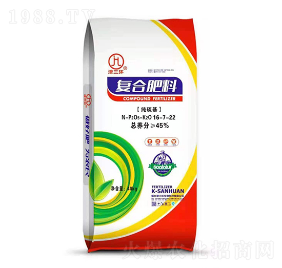 純硫基復合肥料16-7-22-津三環(huán)