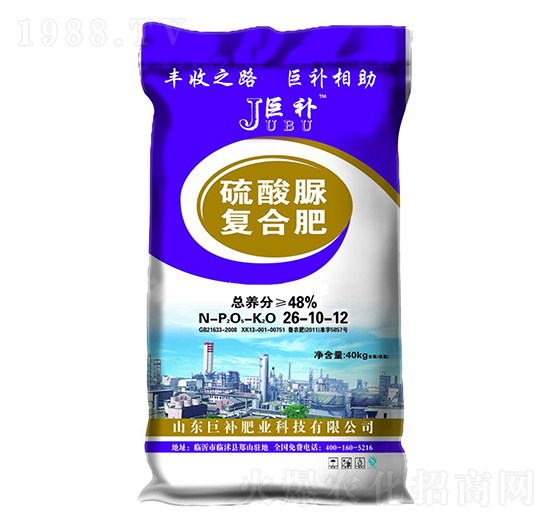 硫酸脲復(fù)合肥26-10-12-巨補(bǔ)