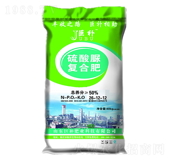 硫酸脲復(fù)合肥26-12-12-巨補(bǔ)